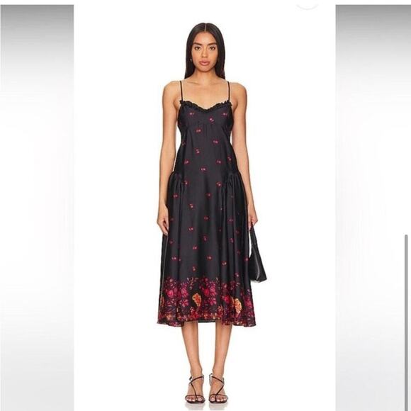 Free People On My Own Printed Maxi Dress Size Medium - Picture 3 of 13